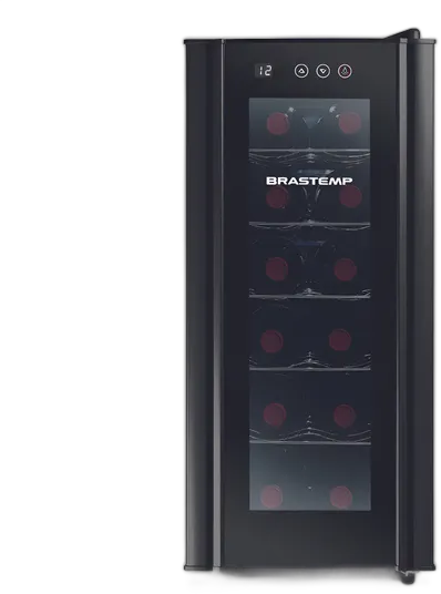 Brastemp Weinkühlschrank Elektronisches Touch-Panel 12 Flaschen Schwarz 220v