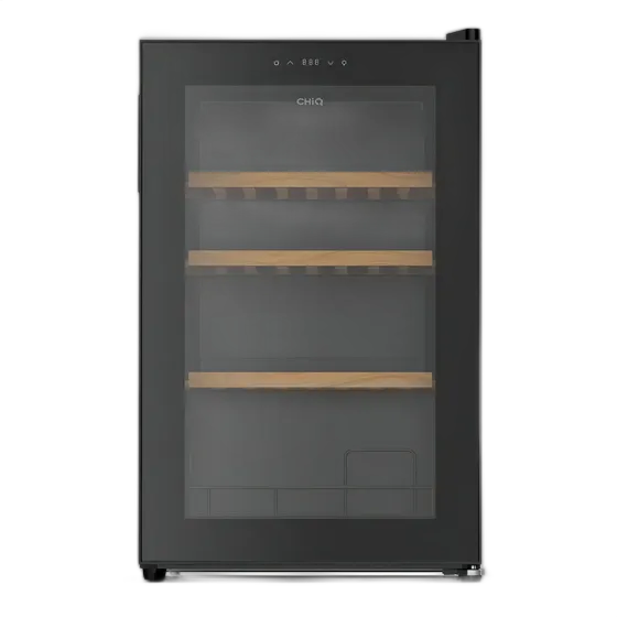 Cantinetta Climatizzata CHiQ 24 Bottiglie 70L Pannello Touch Porta in Vetro