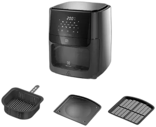 Air Fryer Oven 5 in 1 12L 1700W Digital 1 Non-stick Tray 5 cooking modes 7 Programmed Recipes Sound Alert Oil-free Electric Air Fryer Countertop Oven Electrolux EAF85 Graphite