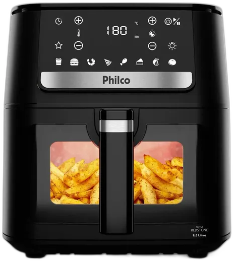 Air Fryer Philco 9,5L Visor Glass Redstone 1800W PAF95A