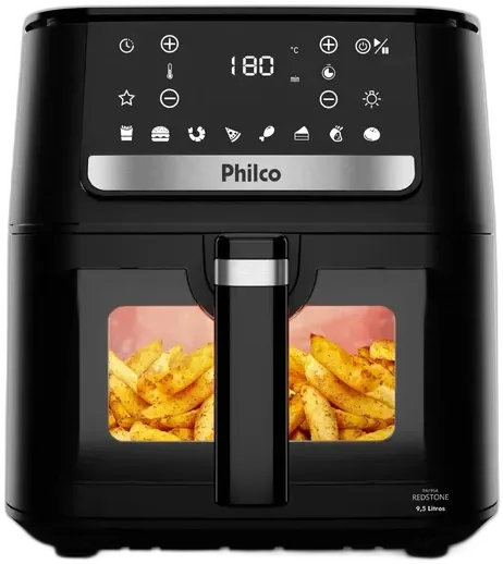 Air Fryer Philco 9,5L Visor Glass Redstone 1800W PAF95A