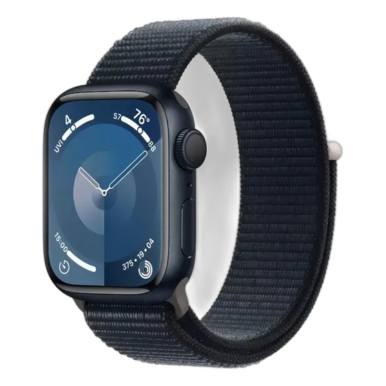 Apple Watch Series 9 A2980 GPS Casing Aluminium Midnight 45 mm Tali Loop Olahraga Midnight - Sangat Baik (Refurbished)