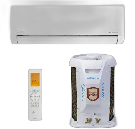 Midea Airvolution Hi Wall Split-Klimaanlage Inverter 9.000 Btus Kühlung R-32 Weiß 220v