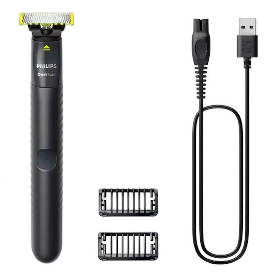 Barbeador Philips OneBlade QP1424/10 preto