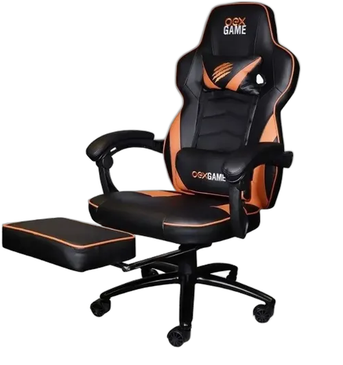 OEX GC302 Ergonomischer Gaming-Stuhl Schwarz Orange Verstellbar 120kg