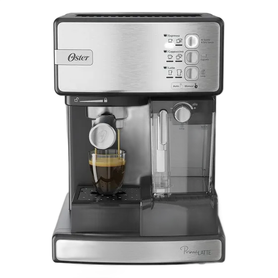 Cafetera Espresso Oster Nova Primalatte Acero Inoxidable Plateado