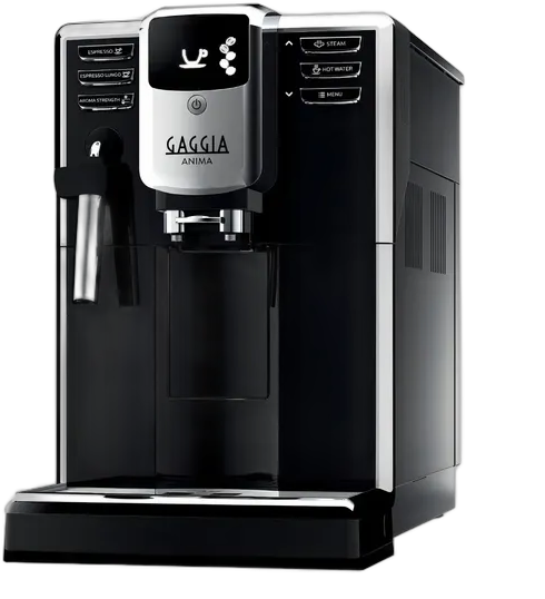 Cafetera Gaggia Anima Pannarello Súper Automática Negra y Plateada Expreso