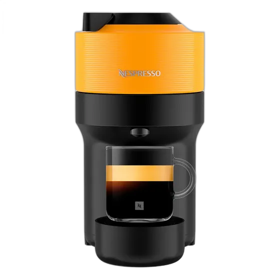 ماكينة قهوة Nespresso Vertuo Pop أصفر مانغو