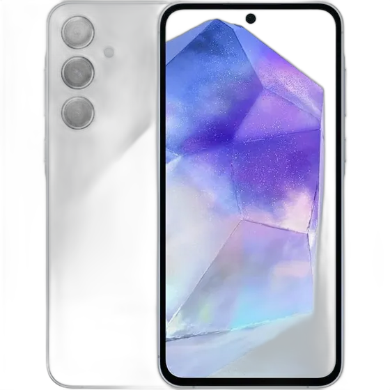 Ponsel Samsung Galaxy A55 5G 128GB, Kamera Triple Layar 6.6 Warna Biru Langit