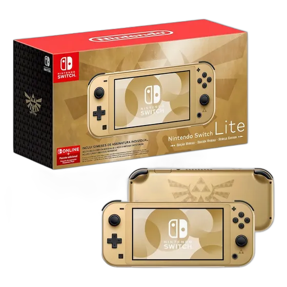 Console Nintendo Switch Lite - Zelda Hyrule Edition Cor Dourado