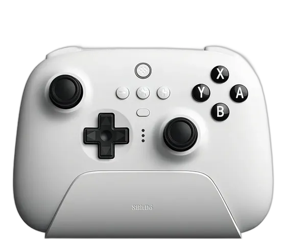 8BitDo Ultimate Bluetooth Controller Putih untuk Nintendo Switch PC dan Smartphone