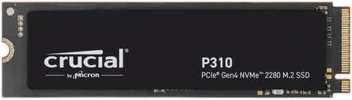 Crucial P310 2TB PCIe Gen4 NVMe 2280 M.2 SSD Warna Hitam