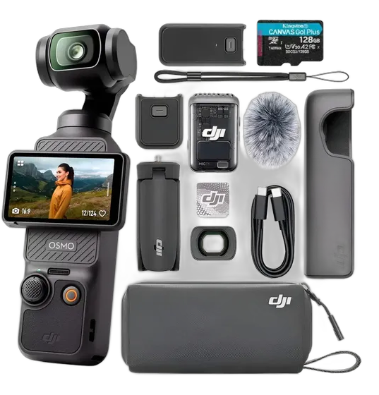 DJI Osmo Pocket 3 크리에이터 콤보 + 128GB 카드 블랙