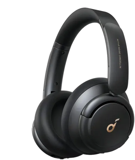 Fone De Ouvido Bluetooth Soundcore Anker Q30 Sem Fio Headphone Cancelamento De Ruído Anc Híbrido Headset Para Viagem Trabalho Estudo Gamer Hi-Res 60h Bateria App Carga Rápida Dobrável Conforto, Preto