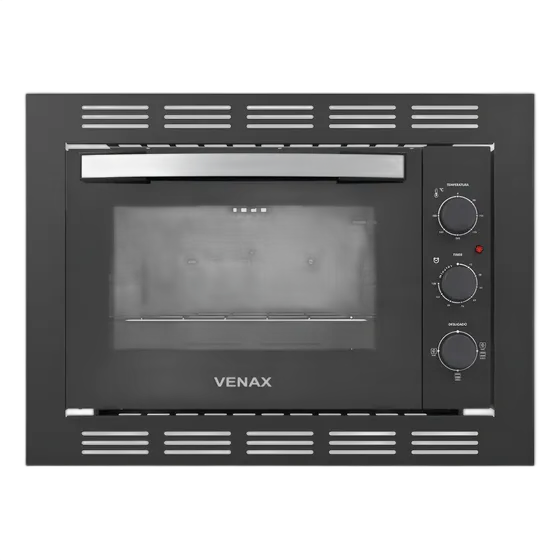 Venax Grand Gourmet فرن كهربائي مدمج 45 لتر أسود