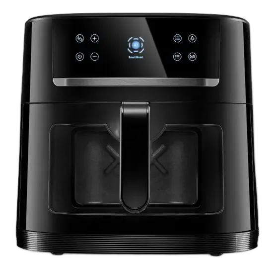Freidora Air Fryer Fischer Smart 8l Color Negro