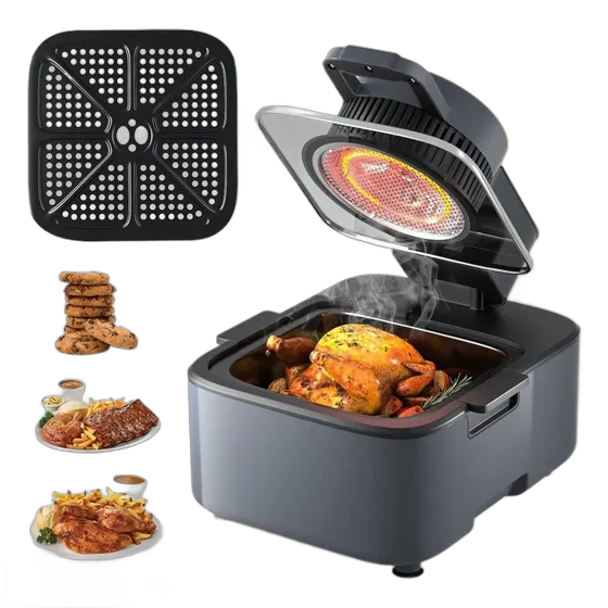 Freidora de Aire Caliente Digital de 9L 1350 W 8 Preajustes