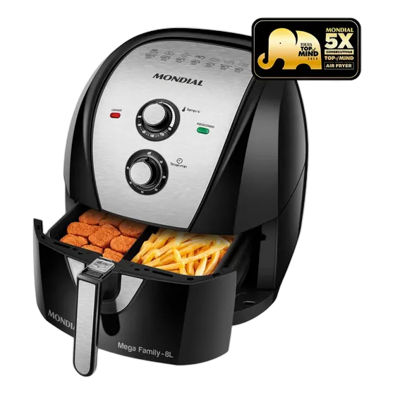 Ölfreie Fritteuse Air Fryer 8l Mondial - Afd-80-bi