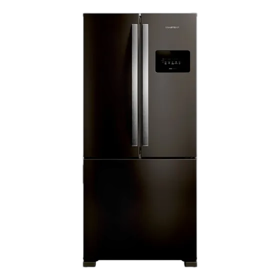 ثلاجة Brastemp Frost Free سعة 559 لتر بباب فرنسي أسود - BRO85ME