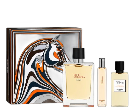 Hermès Terre d'Hermès Parfum for Men Gift Set 75ml, 3-Piece Set