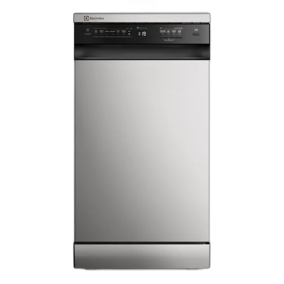 غسالة أطباق إلكترولوكس 10 أطقم ستانلس ستيل غسيل وتجفيف 50' LS10E فضي
