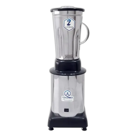 Frullatore Industriale JL Colombo 2L Bassa Velocità Acciaio Inox Bivolt