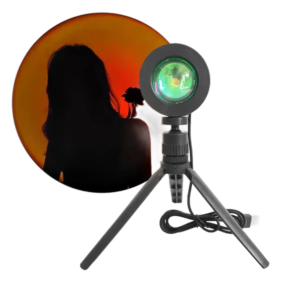 Lampu Led Dekorasi Cahaya Surya Sunset Tripod Senja