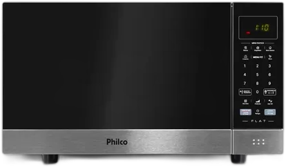 Philco Mikrowelle 28l Schwarz Verspiegelt Flat Pmo30f 127v