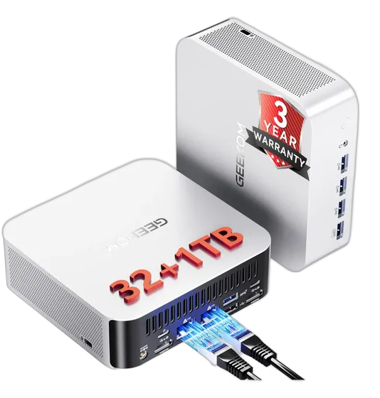 Mini PC Geekom A9 Max with Ryzen AI 9 HX370 32GB RAM 127V