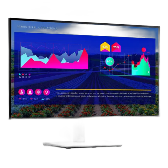 Монитор Dell Ultrasharp U2722d Qhd 27 дюймов с разрешением