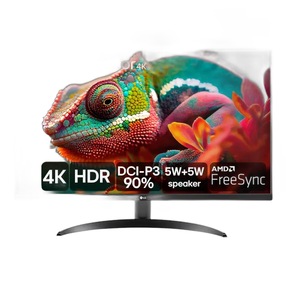 Monitor LG UHD 4K - Schermo 32", 4K, DCI-P3 90%, HDMI, Display Port, HDR10, AMD Free Sync, Dynamic Action Sync, Black Stabilizer, MaxxAudio, UltraHD - 32UR500-B