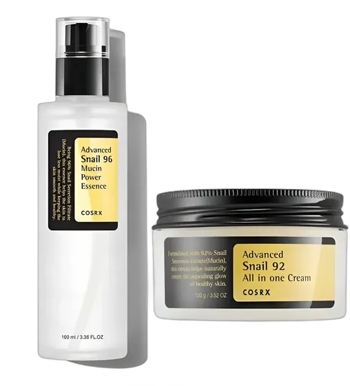 Mucin Snail 92% Snail Power Essence e 96% Cosrx Advanced