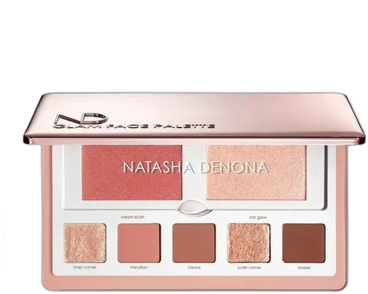Natasha Denona | Glam Face Palette – Light Shade for Eyes and Cheeks
