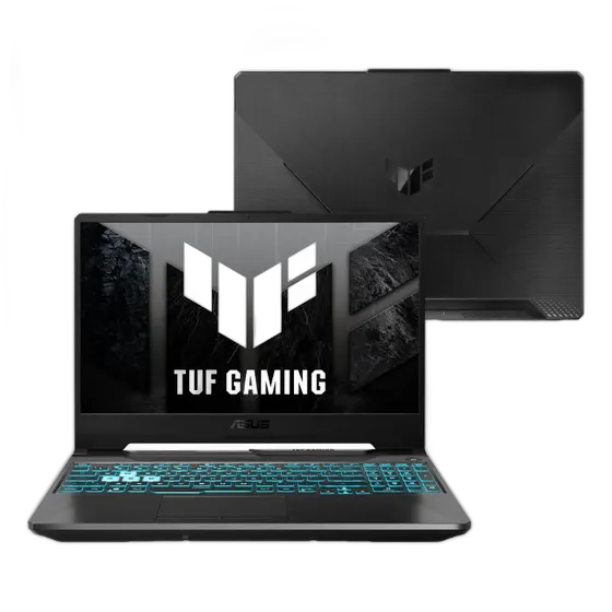 Gaming-Notebook ASUS TUF Gaming A15, AMD RYZEN 7 7435HS 3,1 GHz, 8GB Ram, 512GB SSD, KeepOS Linux, 15,6" Full HD 144Hz Display, Graphite Black - FA506NFR-HN069