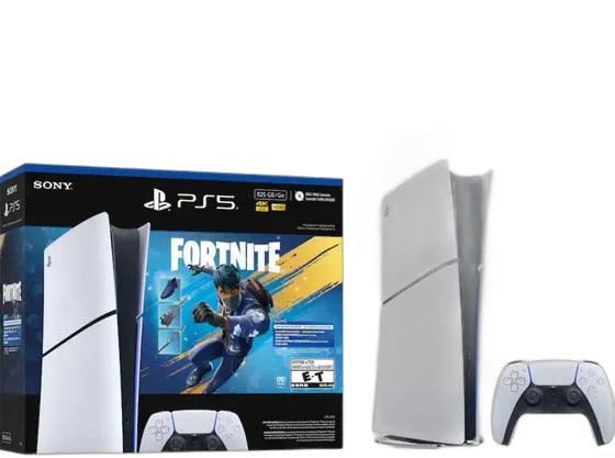 Pack Playstation 5 Slim Digital Edition Fortnite Sony White
