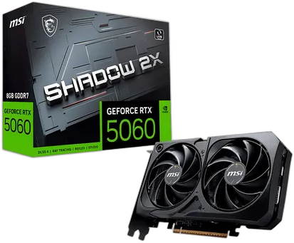 MSI RTX 5060 Grafikkarte 8GB GDDR7 128 Bits Shadow 2X OC