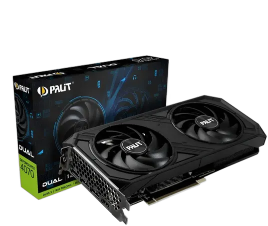 Grafikkarte Palit GeForce RTX 4070 Dual GDDR6X 12GB PCI-E 4.0 192Bits
