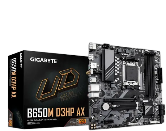 Gigabyte B650m D3hp Ax Wi-Fi 메인보드 AM5 4xDDR5 AMD B650 블랙