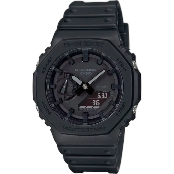 Casio G-Shock Herren Carbon Uhr GA-2100-1A1DR Schwarz