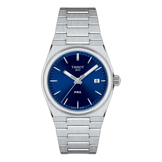 Tissot PRX 35mm Women's Watch, Silver-Blue Dial