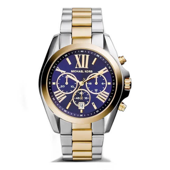 Michael Kors Damen-Uhr - Mk5976/5an Armbandfarbe Gemischt Lünettenfarbe Gold Zifferblattfarbe Blau