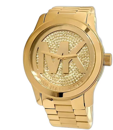 Michael Kors MK5706 Runway Uhr Gold Analog 100m Stahl