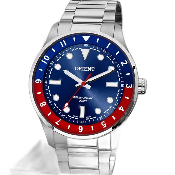 Jam Tangan Pepsi Pria Orient Perak Dial Biru Eksklusif Mbss0014d1sx