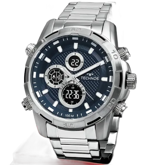Reloj Technos Masculino TS Digiana Plata - Bj4060aa/1a