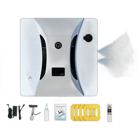 Robot Limpiador de Ventanas Automático con Pulverizador de Agua
