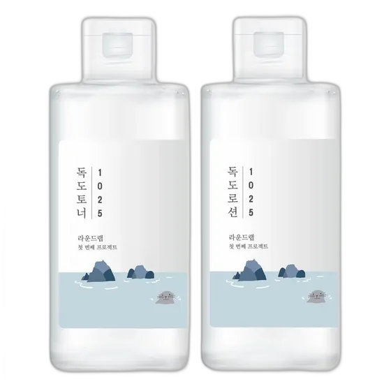 Round Lab 1025 Toner Dokdo + Loção Dokdo | Esfoliante De Cél