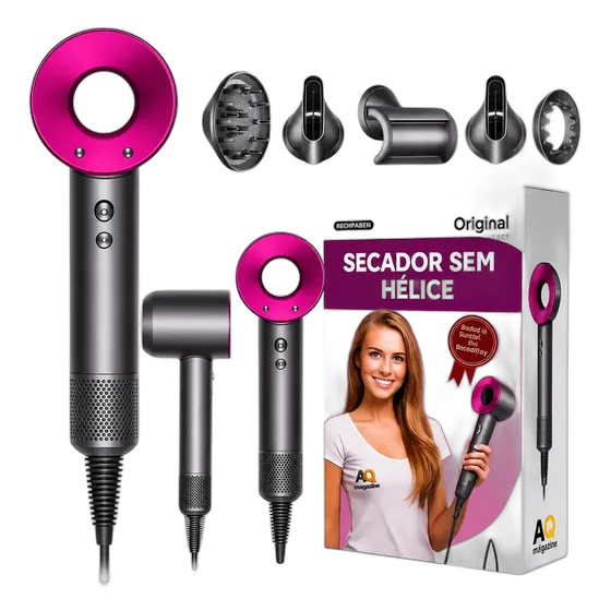 Secador De Cabello Supersónico Profesional 5 En 1 Con Difusor