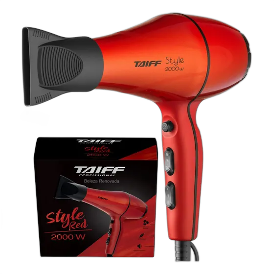 Taiff Profi Style Haartrockner Klassisch Rot