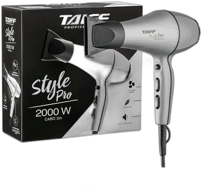 Haartrockner Taiff Style Pro 5 Temperaturen 2000w Silber 127v