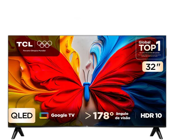 تلفاز ذكي 32 بوصة FHD 32S5K QLED Dolby Audio TCL